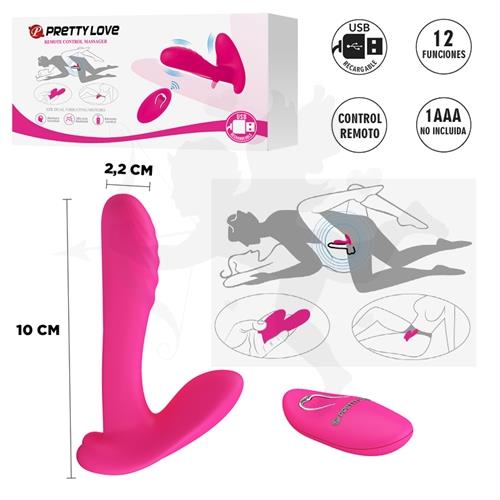 Estimulador femenino con varias velocidades y carga USB