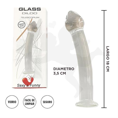 Telescopium : Dildo Vidrio Templado